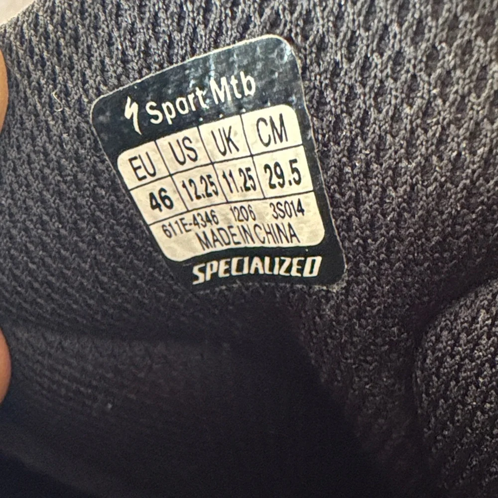 Specialized Black and Gray Athletic Shoes - Picture 2 of 15